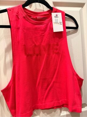 PINK Victoria's Secret Red Sleeveless Muscle Tank Top M/L